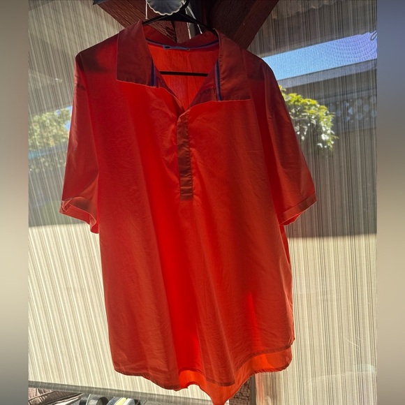 Caryn Lawn Tops - Caryn Lawn Relaxed fit top- Orange- size One Size Fits Most 4-12